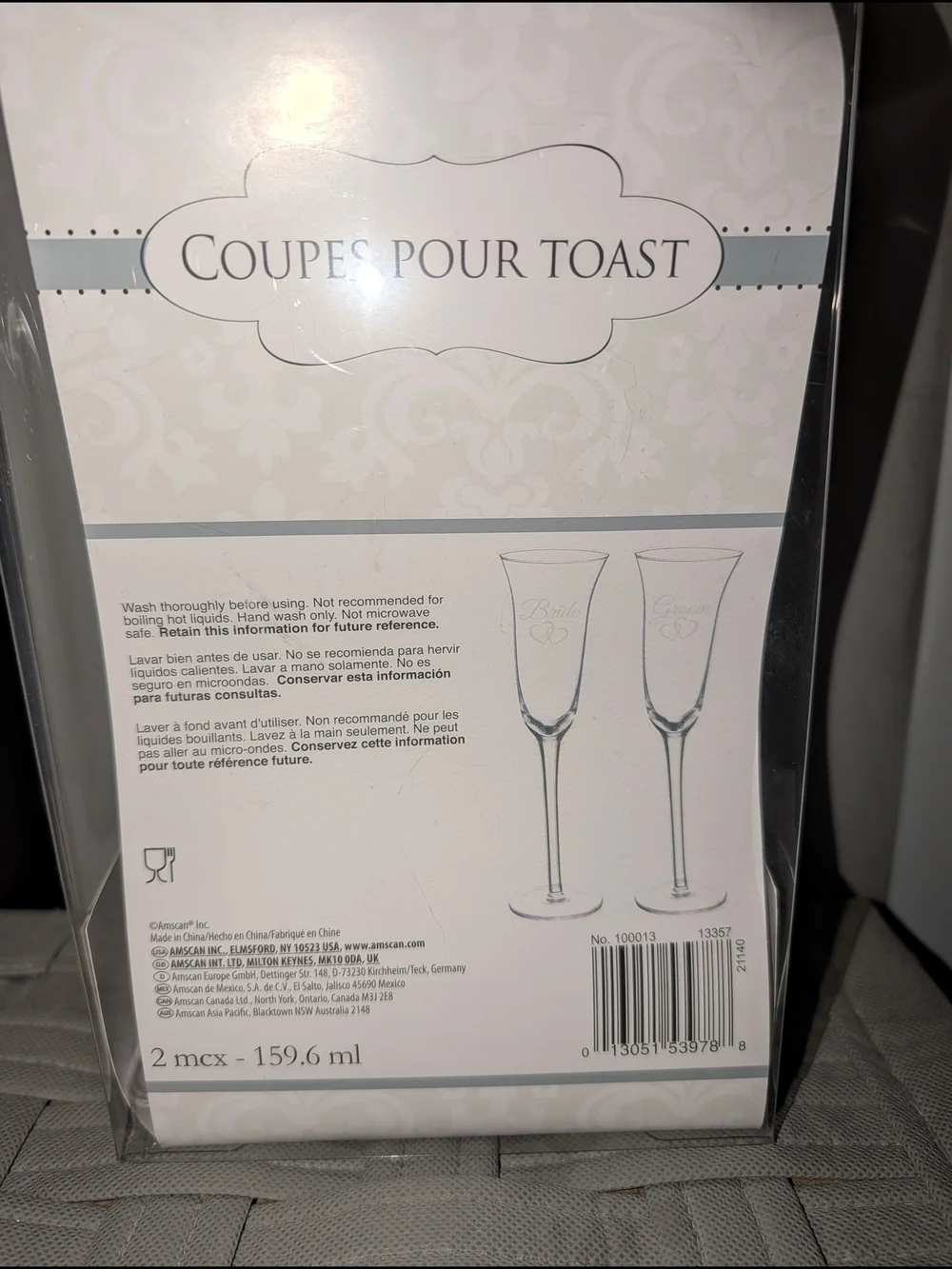Bride & Groom Champagne Flutes - Picture 3 of 6